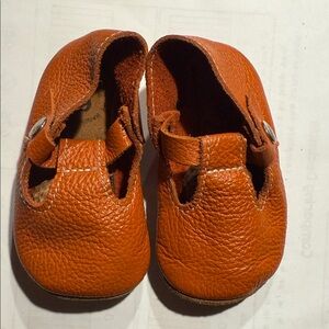 Cozy Orange Baby Walker Shoes